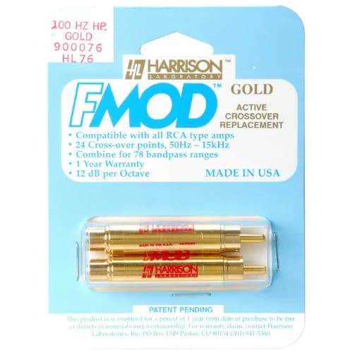 Snnisttek FMOD 100 Hz High Pass Crossover Pair | 12dB/Octave Slope, 24kt Gold Over Brass Construction thumbnail 2