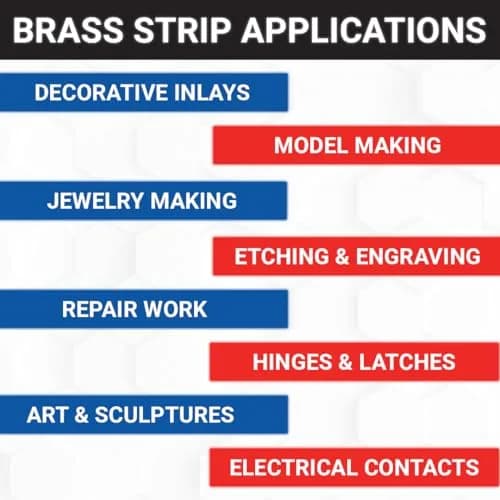K & S Precision Metals Brass Strip 9709 0.016" Thick 1/4" Wide 36" Long | Durable, Versatile DIY & Electrical Metal thumbnail 6