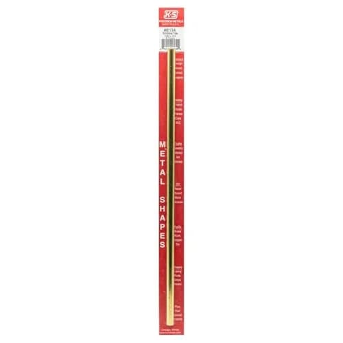 K&S Precision Metals Round Brass Tube 11/32" OD x 0.014" Wall x 12" Long | Precision Metal Tubing for Crafts & Projects thumbnail 1