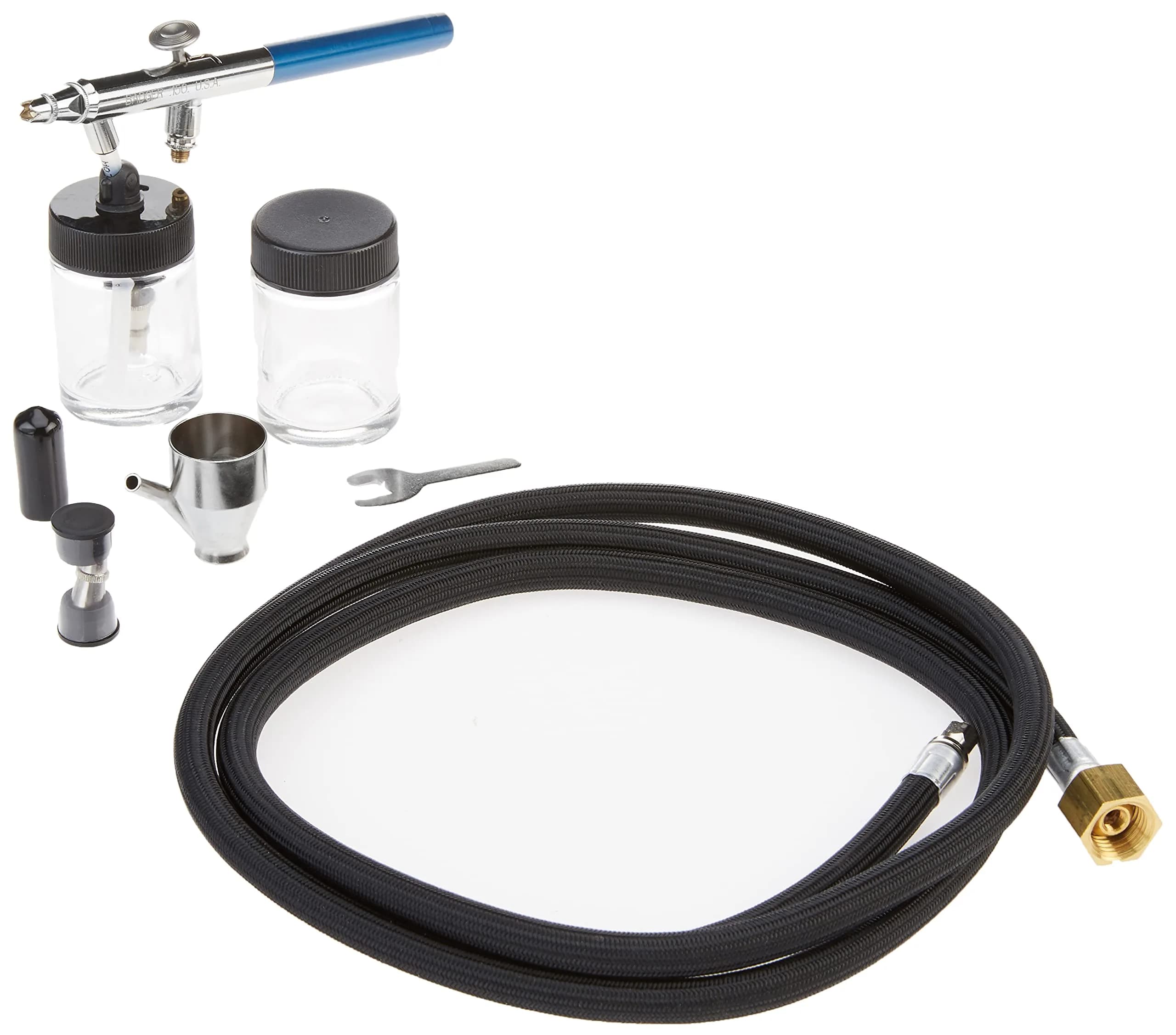 Badger Air-Brush Co. 150-7 Professional Airbrush Set, Red | Versatile, USA-imported for artists & hobbyists - main product image