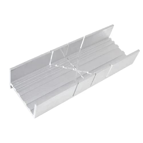 Excel Blades 6-Inch Aluminum & Steel Mitre Box | Precision Cuts for Wood, Plastic, Soft Metals thumbnail 1