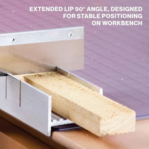 Excel Blades 6-Inch Aluminum & Steel Mitre Box | Precision Cuts for Wood, Plastic, Soft Metals thumbnail 7