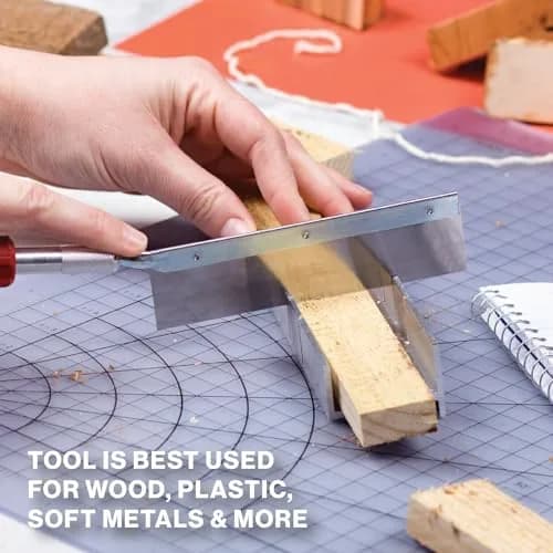 Excel Blades 6-Inch Aluminum & Steel Mitre Box | Precision Cuts for Wood, Plastic, Soft Metals thumbnail 8