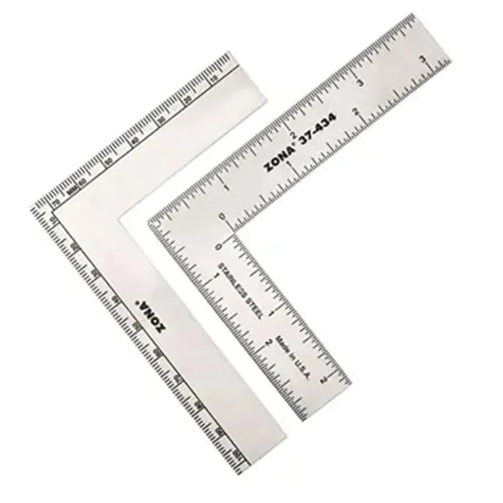 Olson Zona 37-434 L-Square 7.6 cm x 10.2 cm | Accurate Stainless Steel Carpentry Tool