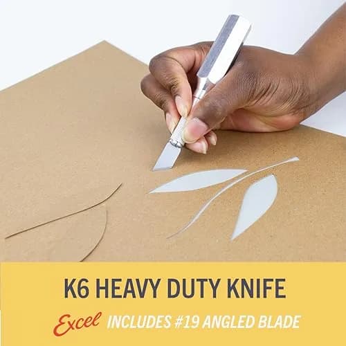 Excel Blades K6 Heavy Duty Metal Craft Knife, Hexagonal Aluminum Handle, 12 cm (4.75 in) | Precision Cutting Tool thumbnail 4