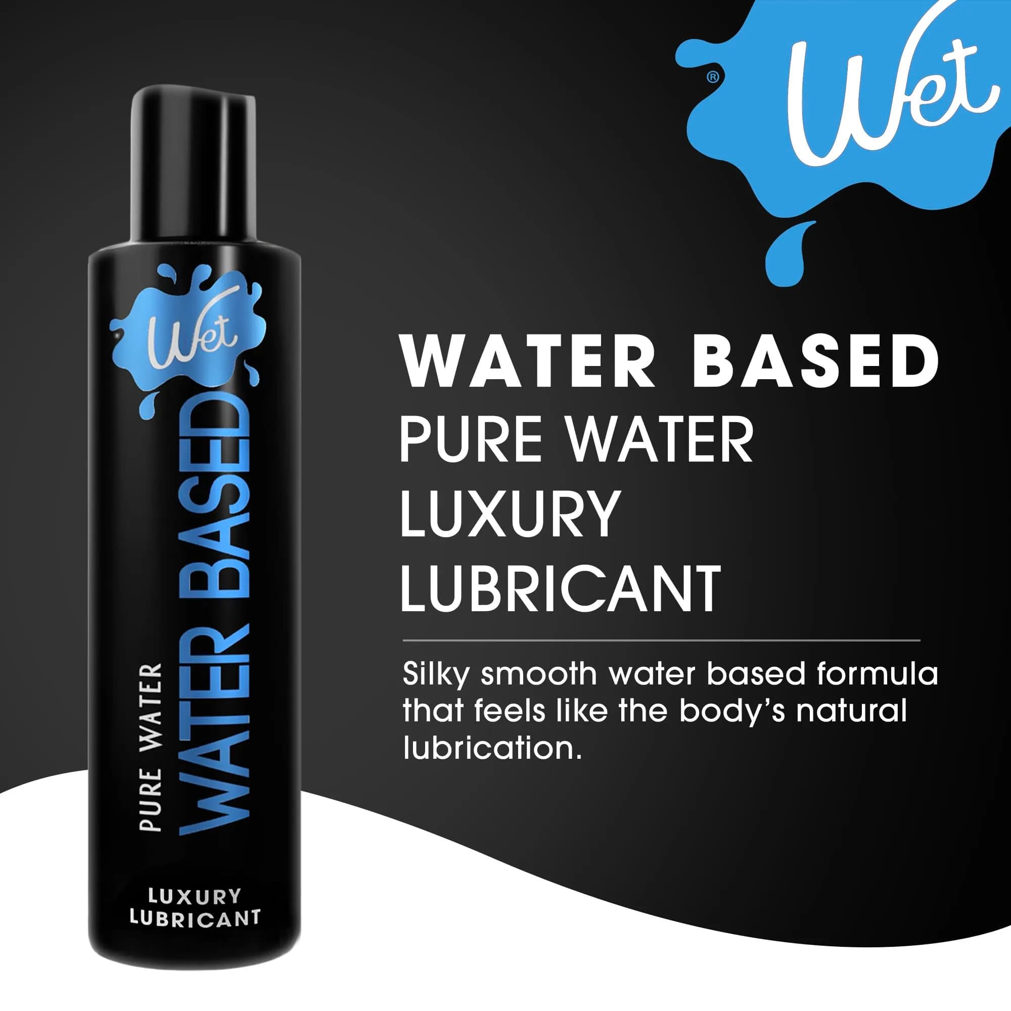 Wet Silver Water-Based Lubricant 266ml (9 fl oz) | Long-Lasting, Original Formula - view 3