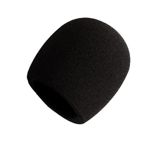 Shure A58WS-BLK Foam Windscreen for Ball Microphones | Reduces Wind & Breath Noise thumbnail 1