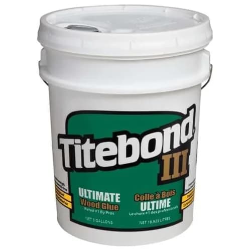 Titebond III Ultimate Wood Glue 5 Gal. (18.9 L) | Professional Waterproof Adhesive for Woodworking thumbnail 1
