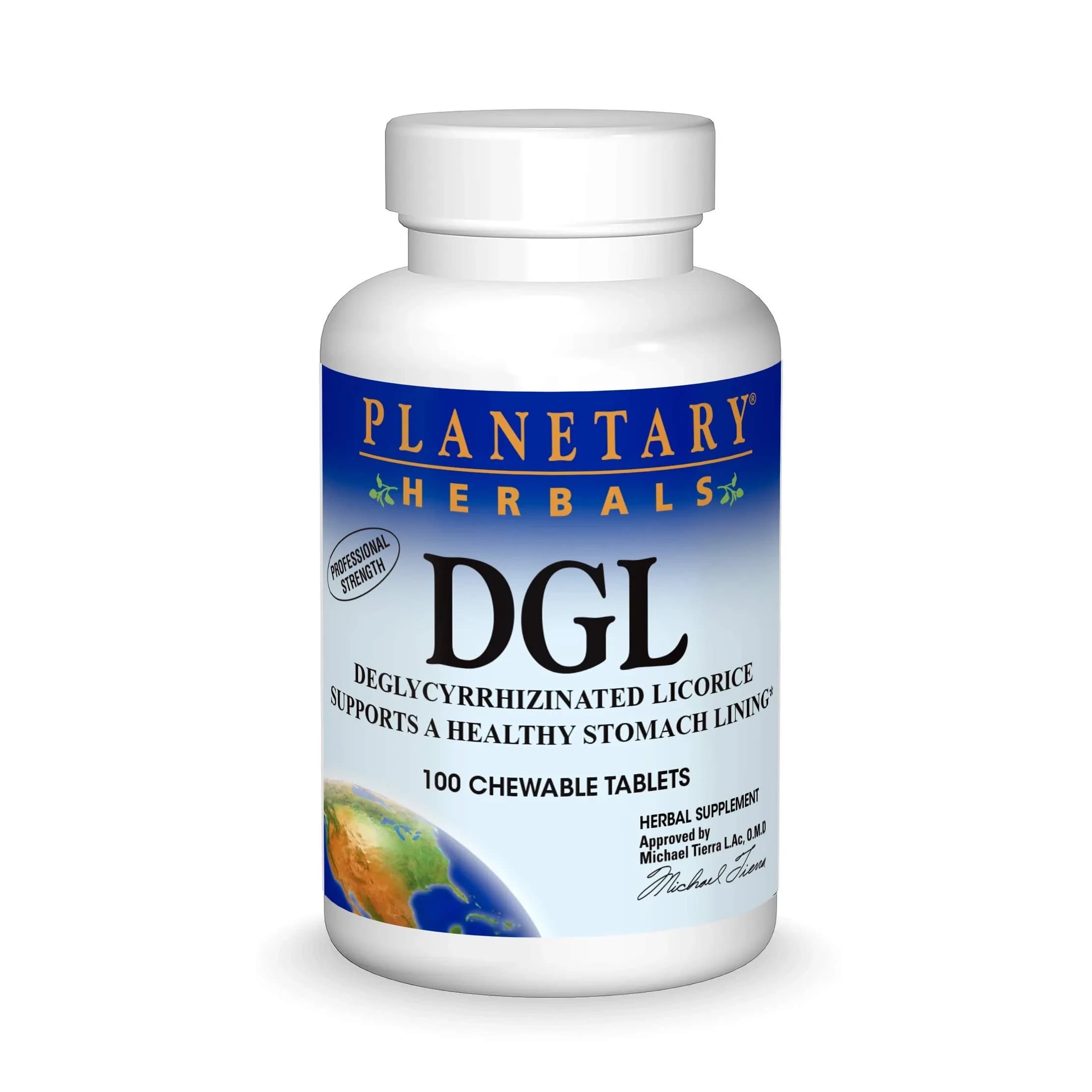 Planetary Herbals DGL Licorice Tablets 100 Count | Supports Digestive Tract & Adrenal Function