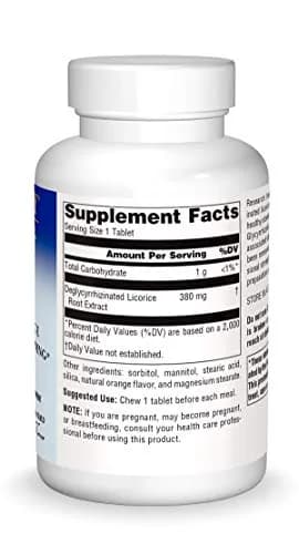 Planetary Herbals DGL Licorice Tablets 100 Count | Supports Digestive Tract & Adrenal Function thumbnail 4