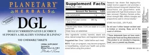 Planetary Herbals DGL Licorice Tablets 100 Count | Supports Digestive Tract & Adrenal Function thumbnail 5