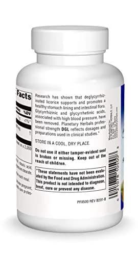 Planetary Herbals DGL Licorice Tablets 100 Count | Supports Digestive Tract & Adrenal Function thumbnail 3