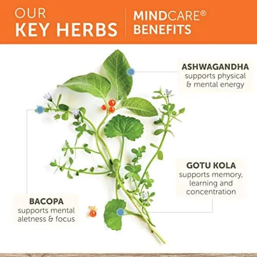 Himalaya MindCare Nootropic Brain Supplement 1170 mg 60 Capsules | Supports Memory, Focus & Clarity thumbnail 4
