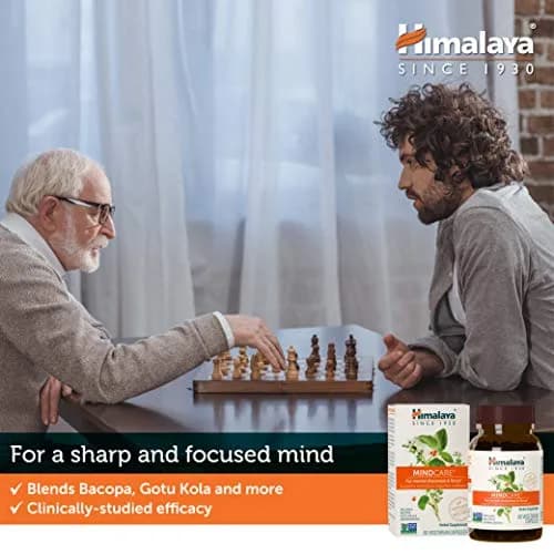 Himalaya MindCare Nootropic Brain Supplement 1170 mg 60 Capsules | Supports Memory, Focus & Clarity thumbnail 3