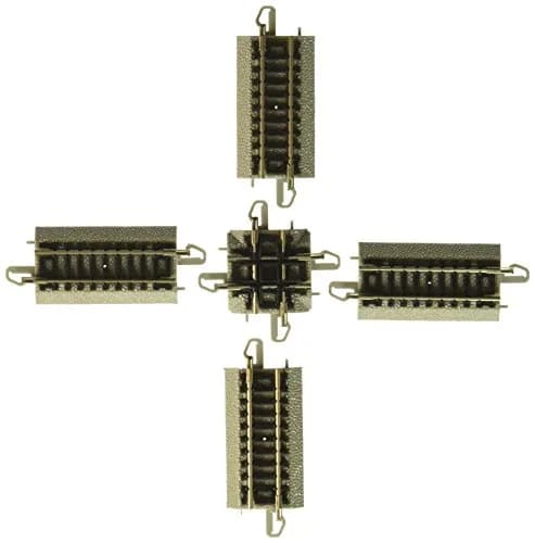 Bachmann Trains 90 Degree Crossing Nickel Silver Rail with Roadbed N Scale | Easy Assembly & High Detail thumbnail 1