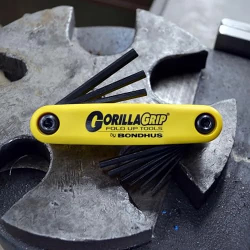 Bondhus GorillaGrip Hex Fold-up Keys Set of 9 | Up to 20% Stronger USA Steel, Rust-Resistant, 0.050-3/16-Inch thumbnail 7