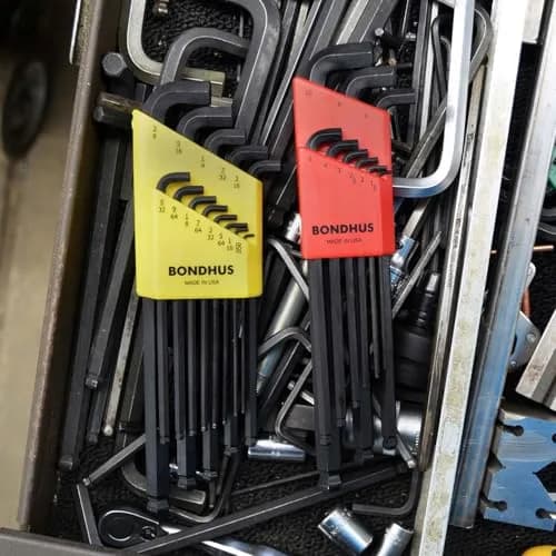 Bondhus 20599 Stubby Ball End Hex Key Set 1.5-10mm (0.050-3/8") | 20% Stronger Protanium Steel thumbnail 8