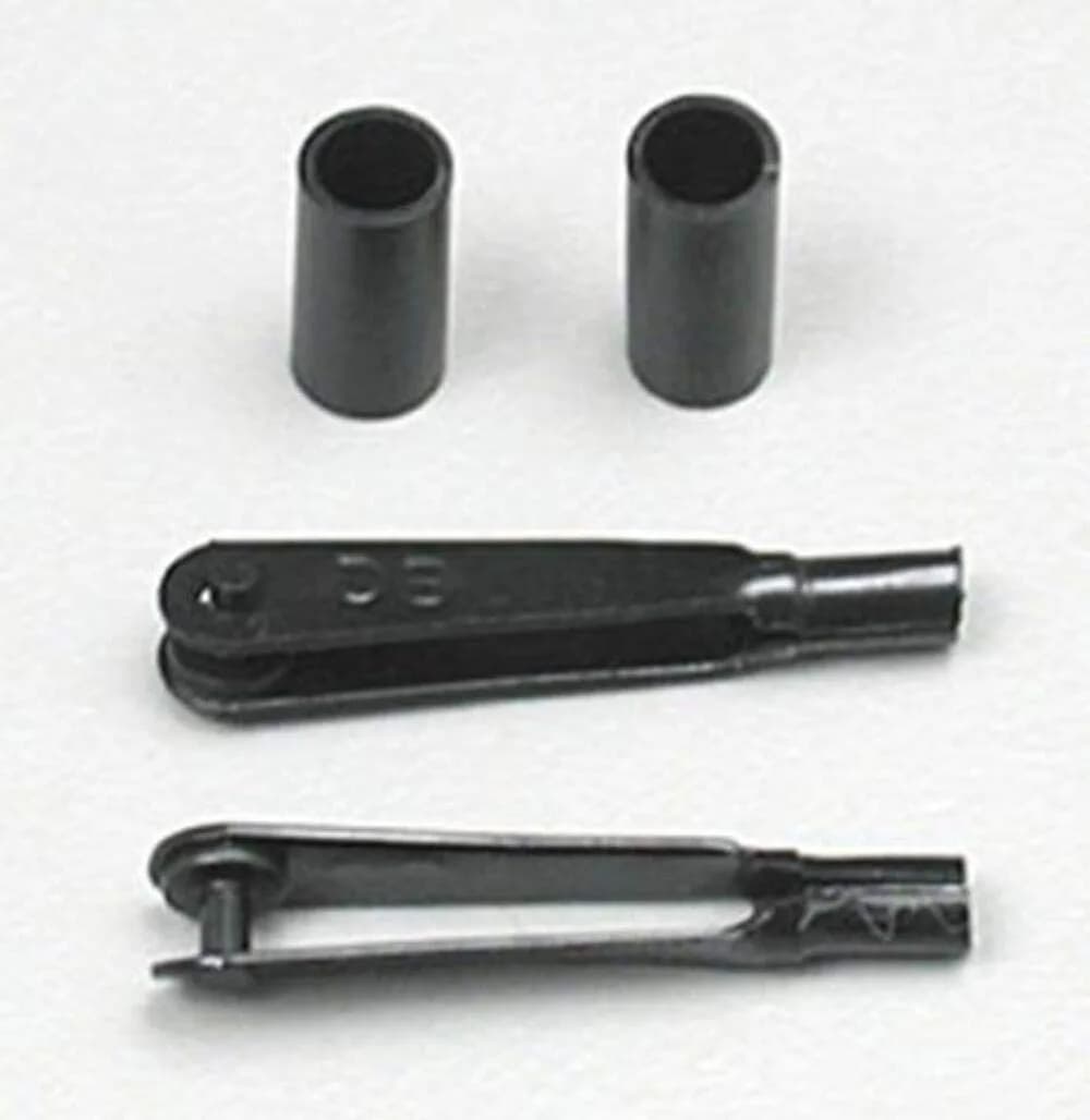 DU-BRO 2-56 Spring Steel Kwik-Link Clevis (2-Pack) | Ideal for Control Linkage Hook-up - main product image