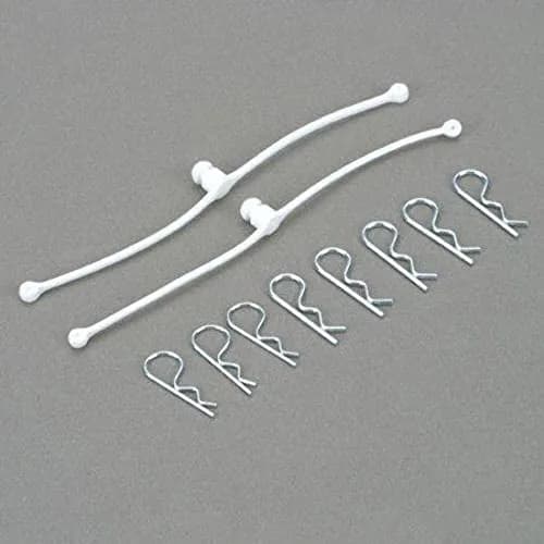 DU-BRO White Body Klip Retainer Set (2-Pack) | Mechanical Fastener for RC Vehicles thumbnail 2