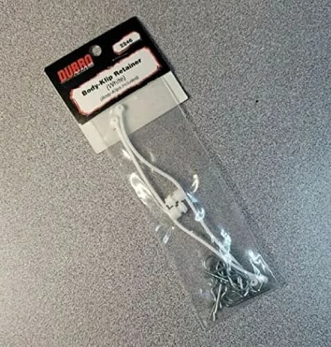 DU-BRO White Body Klip Retainer Set (2-Pack) | Mechanical Fastener for RC Vehicles thumbnail 3