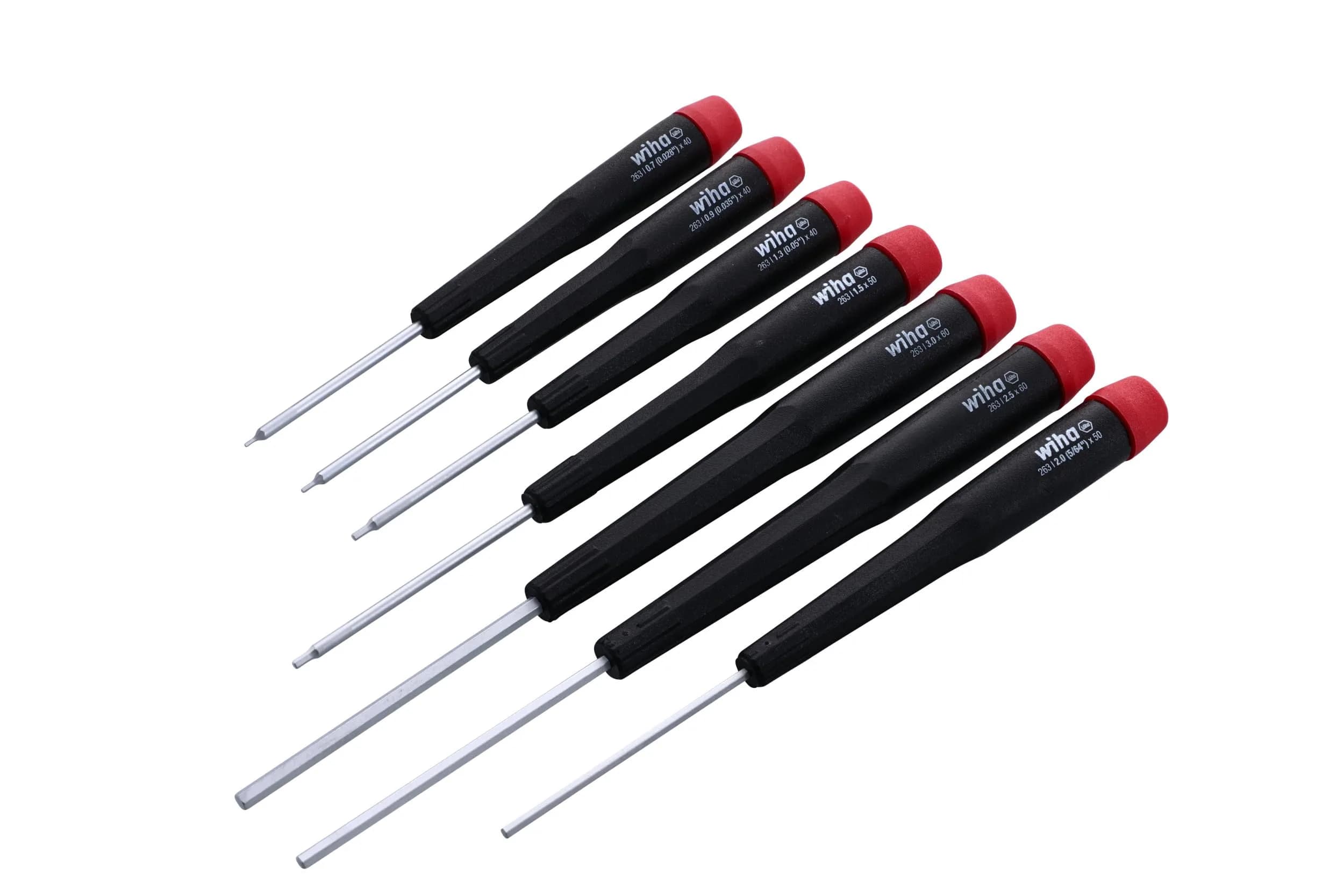 Wiha Screwdriver Set, Hex Metric, 7 Piece | Precision Handle for Accurate Fastening — Original Version