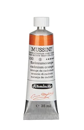 Schmincke Mussini Resin Oil Colors Cadmium Orange 35 ml | Finest Artist Oil Paint with Highest Lightfastness thumbnail 1