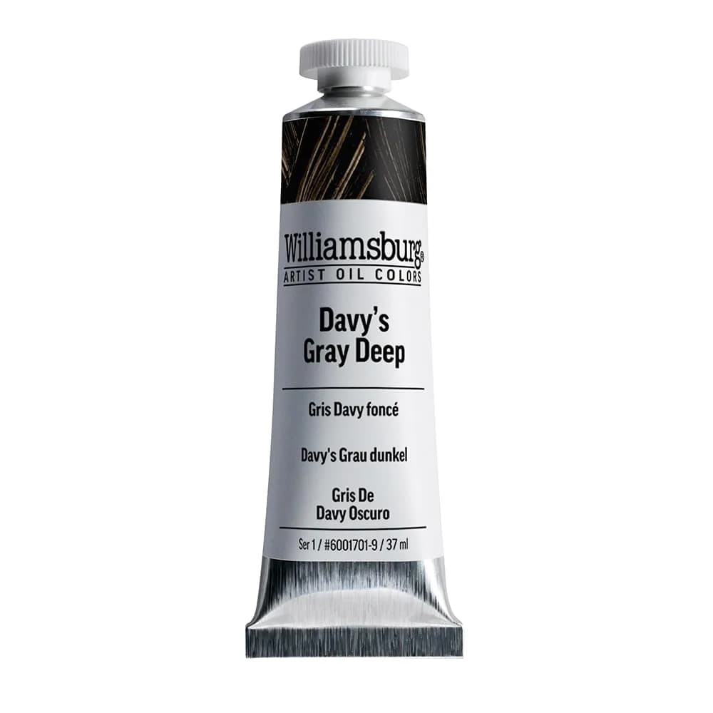Williamsburg Artist Oil Colors, Brown Umber, 37 ml Tube | Professional-Grade Oil Paint for Artists — Davy's Gray Deep