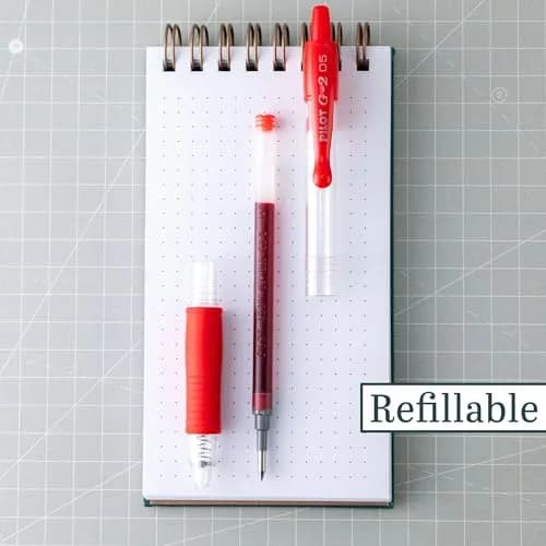 Pilot G2 Premium Retractable Gel Pens, Extra Fine Point, 0.5mm Red Ink, 12-Pack | Smooth Writing Instrument thumbnail 4