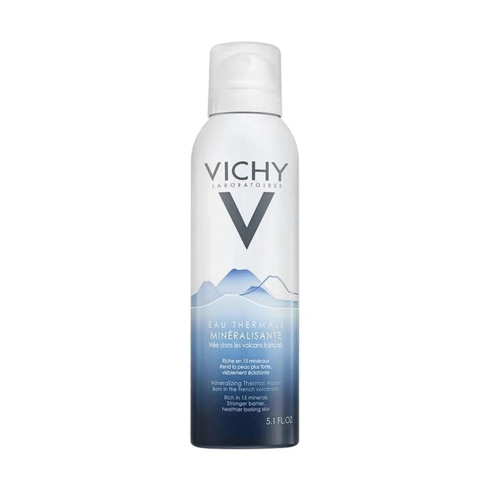 VICHY Mineralizing Thermal Water Hydrating Facial Mist Spray 150ml (5.1 Fl Oz) | Soothes & Fortifies Skin — Spray