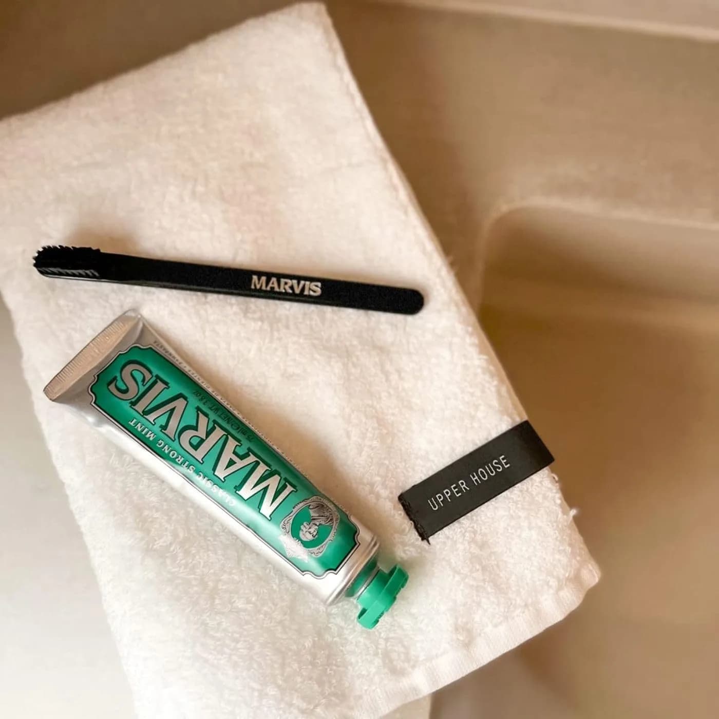 Marvis Classic Strong Mint Toothpaste 108g (3.8 oz) | Fluoride-Free, Vegan, Made in Italy - view 2