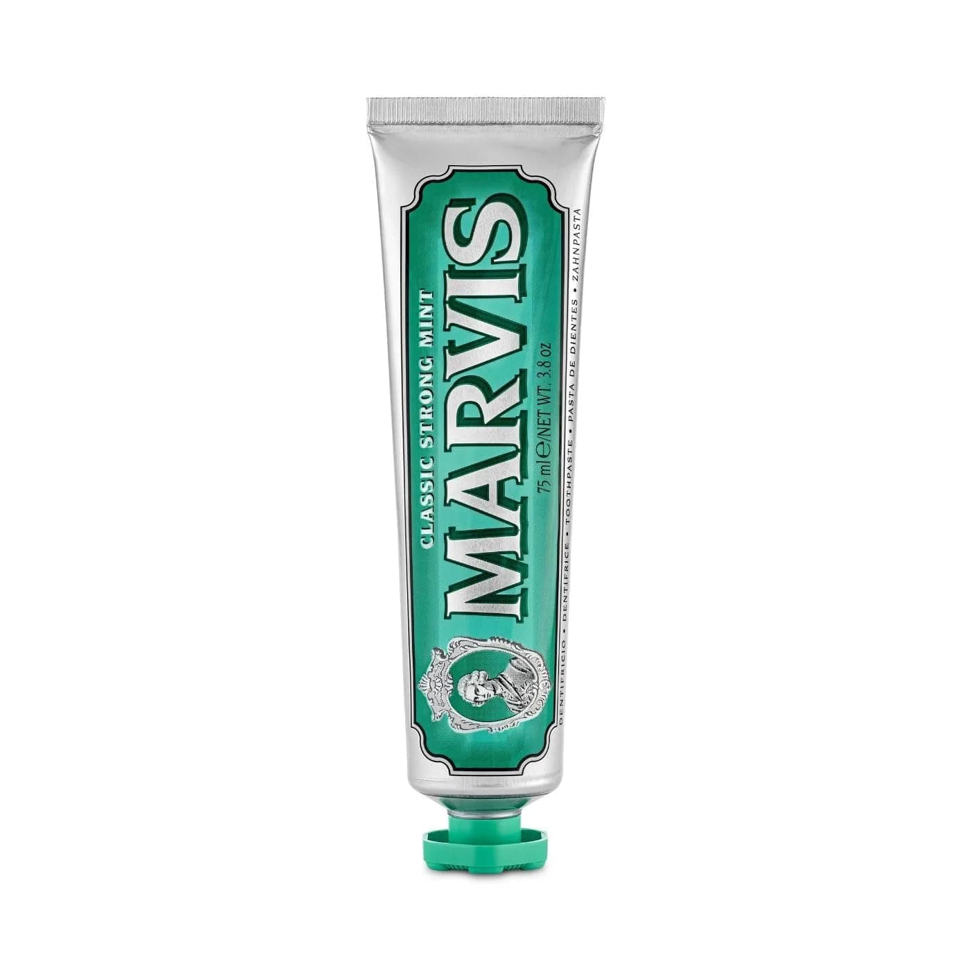 Marvis Classic Strong Mint Toothpaste 108g (3.8 oz) | Fluoride-Free, Vegan, Made in Italy - view 3