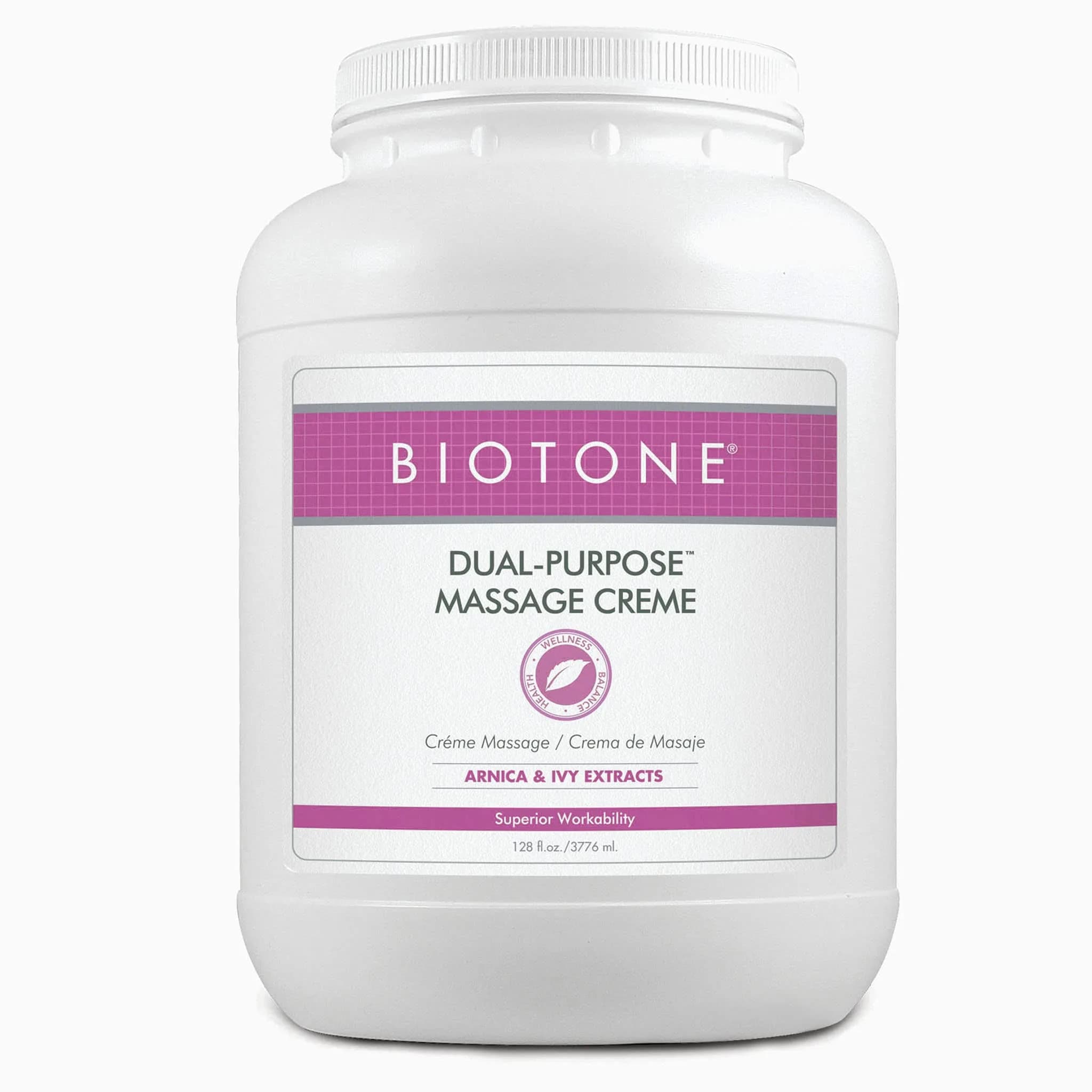 BIOTONE Dual-Purpose Massage Crème 128 Ounce | Effortless Glide, Skin Benefits, USA Made — 128 Ounce