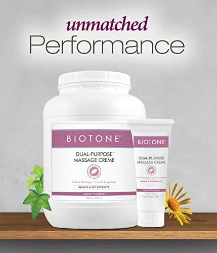 BIOTONE Dual-Purpose Massage Crème 128 Ounce | Effortless Glide, Skin Benefits, USA Made thumbnail 3