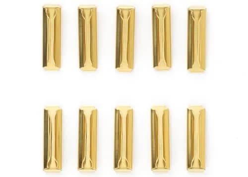 LGB Metal Rail Joiners for G Scale Track | Pack of 10, Brass thumbnail 1