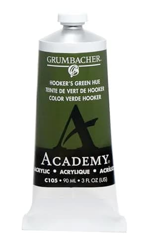 Grumbacher Academy Acrylic Paint, Gloss, 90ml (3.04 Fl Oz) | ASTM Lightfastness 1-Excellent thumbnail 1