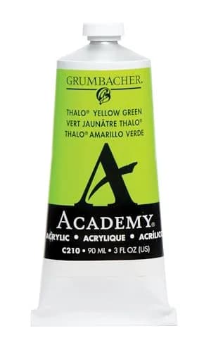 Grumbacher Academy Acrylic Paint, Gloss, 90ml (3 Fl Oz) | ASTM Lightfast 1-Excellent thumbnail 1