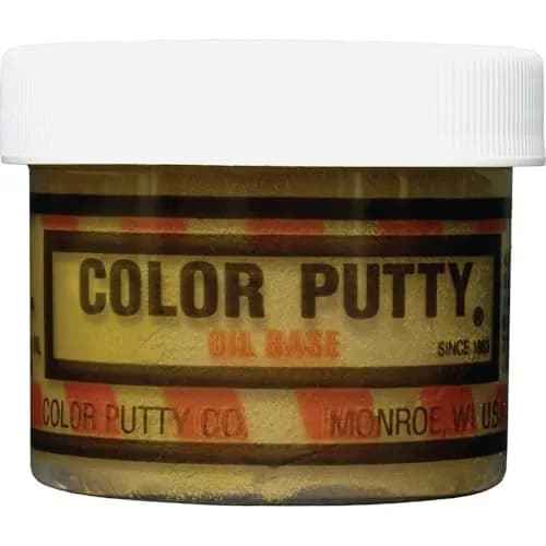 Color Putty Oil-Based Wood Filler 3.68 oz | Suitable for Nail Holes & Imperfections thumbnail 1