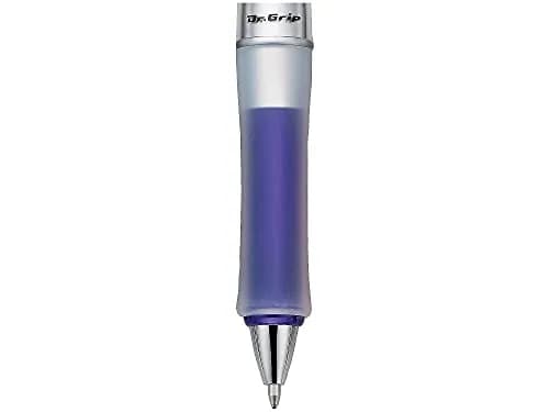 PILOT Dr. Grip Center of Gravity Ballpoint Pen, Black Ink, Medium Point, Blue Grip | Ergonomic Design for Reduced Writing Stress thumbnail 2