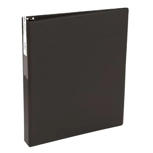 Avery Standard 3 Ring Binder, 1" Round Rings, Black | Light Workload Organizer thumbnail 1