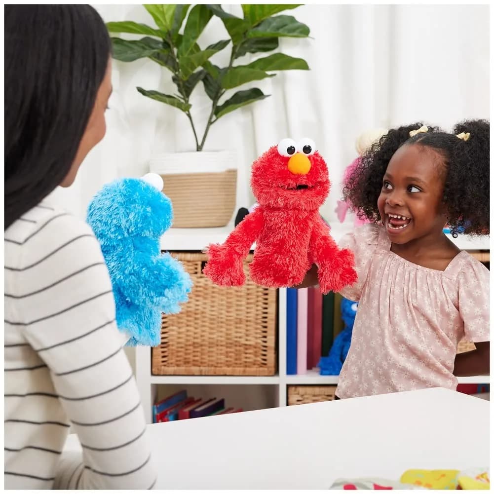 GUND Sesame Street Elmo 11-Inch Plush Hand Puppet | Soft, Huggable, Ages 1+ - view 6