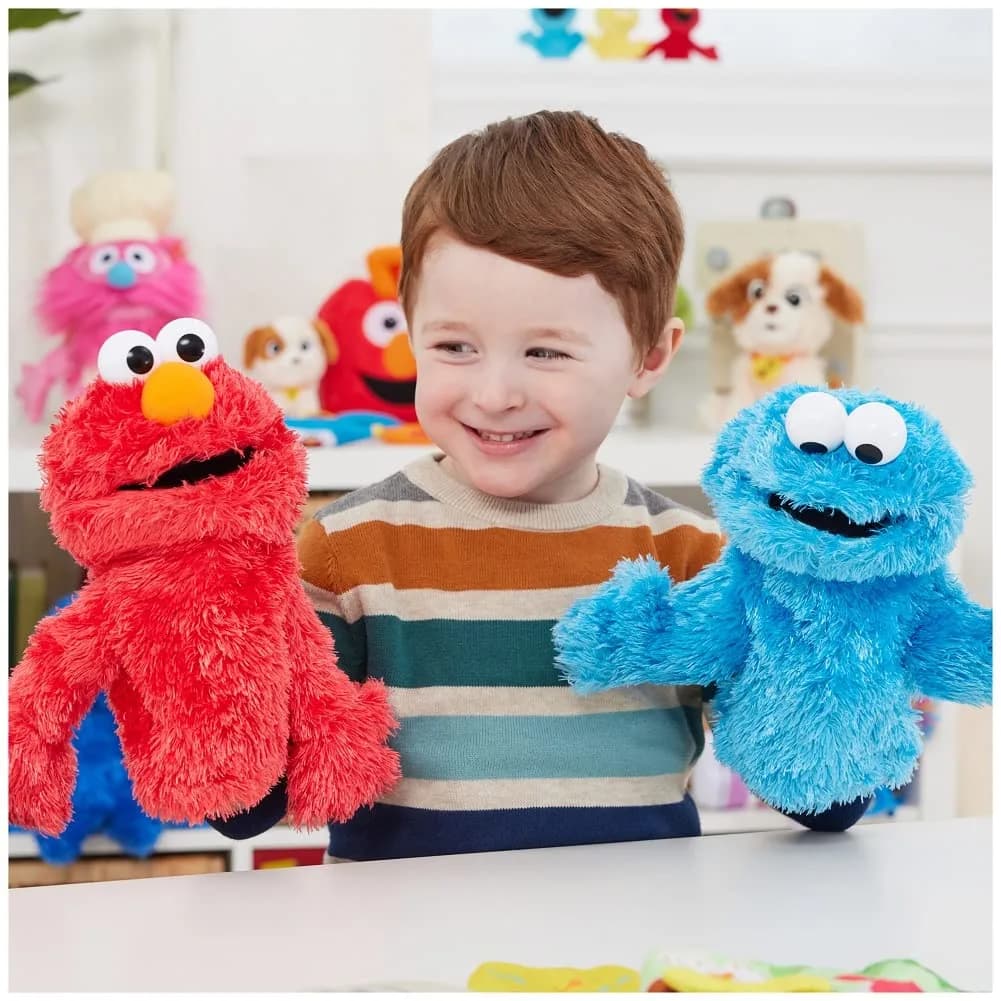 GUND Sesame Street Elmo 11-Inch Plush Hand Puppet | Soft, Huggable, Ages 1+ - view 7