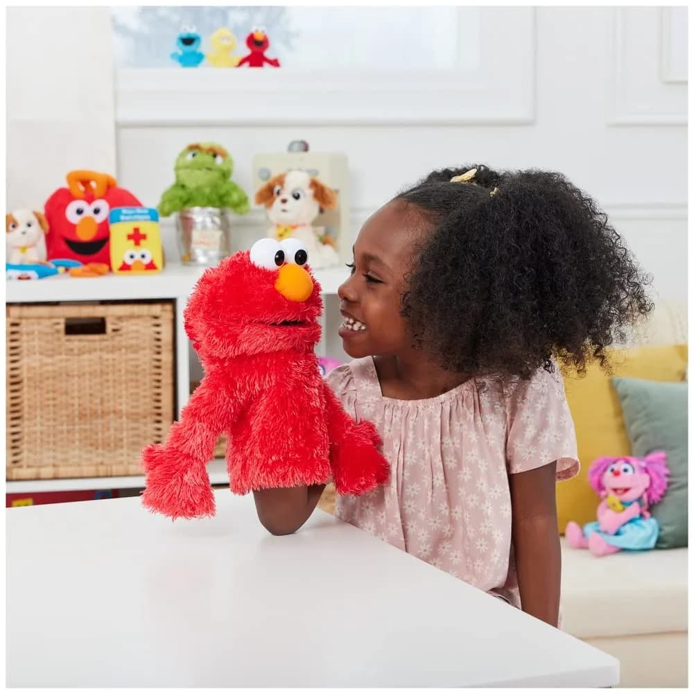 GUND Sesame Street Elmo 11-Inch Plush Hand Puppet | Soft, Huggable, Ages 1+ - view 4