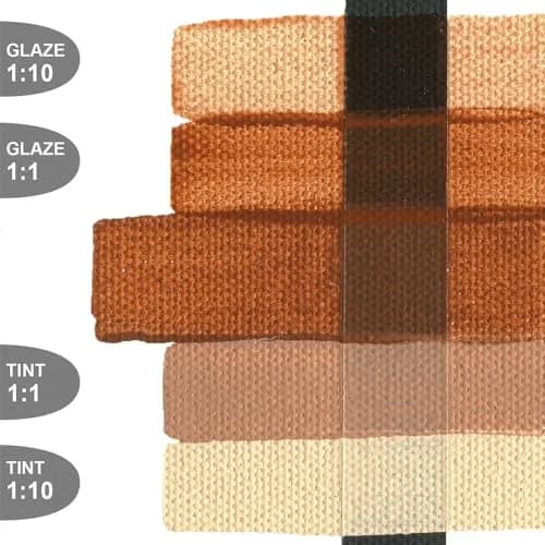 GOLDEN Fluid Acrylics Burnt Sienna 473ml (16 fl. oz.) | ASTM Lightfastness I thumbnail 2