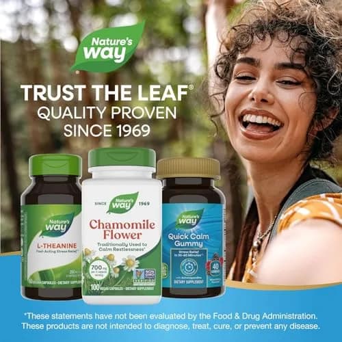 Nature's Way Chamomile Flower Capsules 700mg (100 Count / 50 Servings) | Traditional Calming Support thumbnail 7