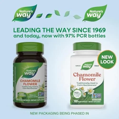 Nature's Way Chamomile Flower Capsules 700mg (100 Count / 50 Servings) | Traditional Calming Support thumbnail 2
