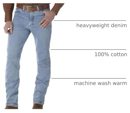Wrangler Men's 0936 Cowboy Cut Slim Fit Jean, Antique Wash, 27W x 32L | Authentic Western Style Fit thumbnail 3