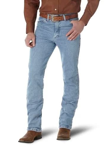 Wrangler Men's 0936 Cowboy Cut Slim Fit Jean, Antique Wash, 28W x 30L | Authentic Western Denim Fit thumbnail 1