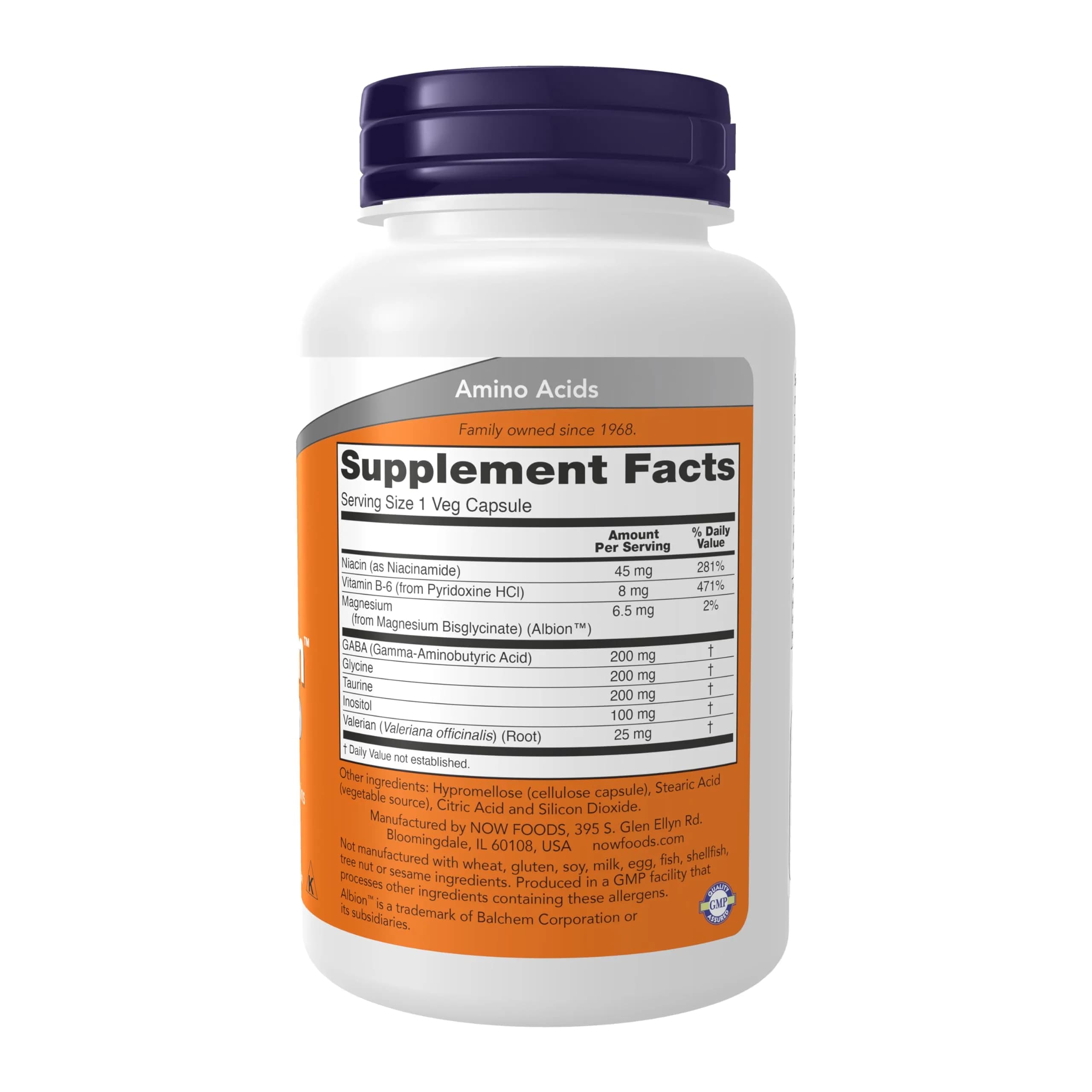 NOW Foods True Calm Stress Relief Supplement 90 Veg Capsules | Supports Calming Neurotransmitters - view 2