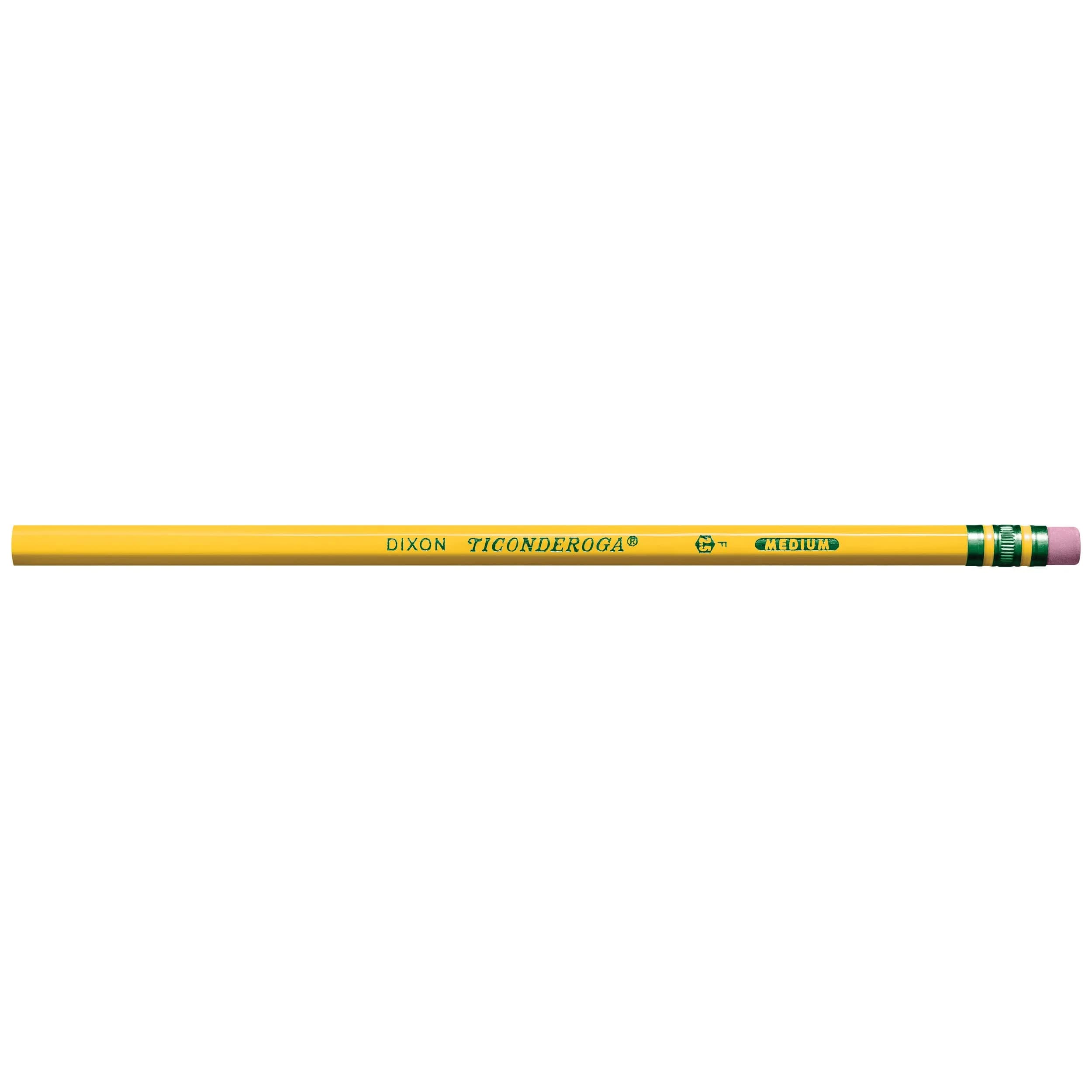 Ticonderoga Wood-Cased Pencils, Unsharpened, #2.5 F Medium, Yellow, 12 Count - view 3