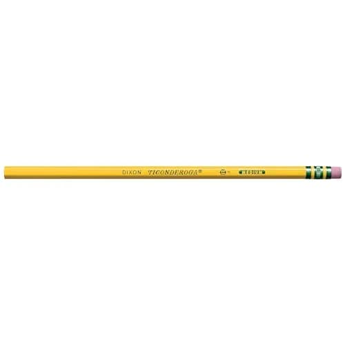 Ticonderoga Wood-Cased Pencils, Unsharpened, #2.5 F Medium, Yellow, 12 Count thumbnail 3